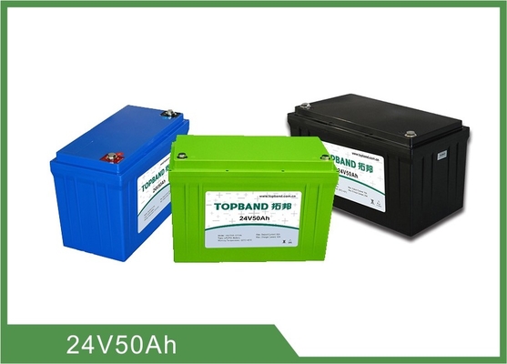 Pollution Free Lithium Iron Phosphate Battery 50ah , 24v Rechargeable Ups Replacement Batteries