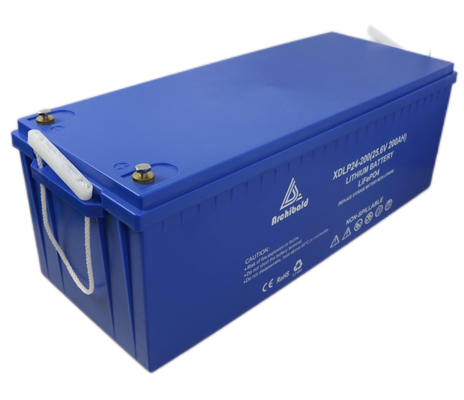 Ηλιακό 24v 200ah Lifepo4 πιστοποιητικό CE μπαταριών συνήθειας