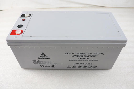 Lifepo4 100ah 12v Van Lithium Battery 407*174 *215mm για το κόμμα γιοτ αυτοκινήτων μπαταριών rv